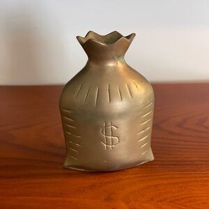 Vintage Brass Shaped Money Bag
